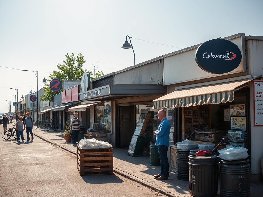 Urząd Gminy Sławno - budynek, symbolizujący pozyskane fundusze na obronę ludności