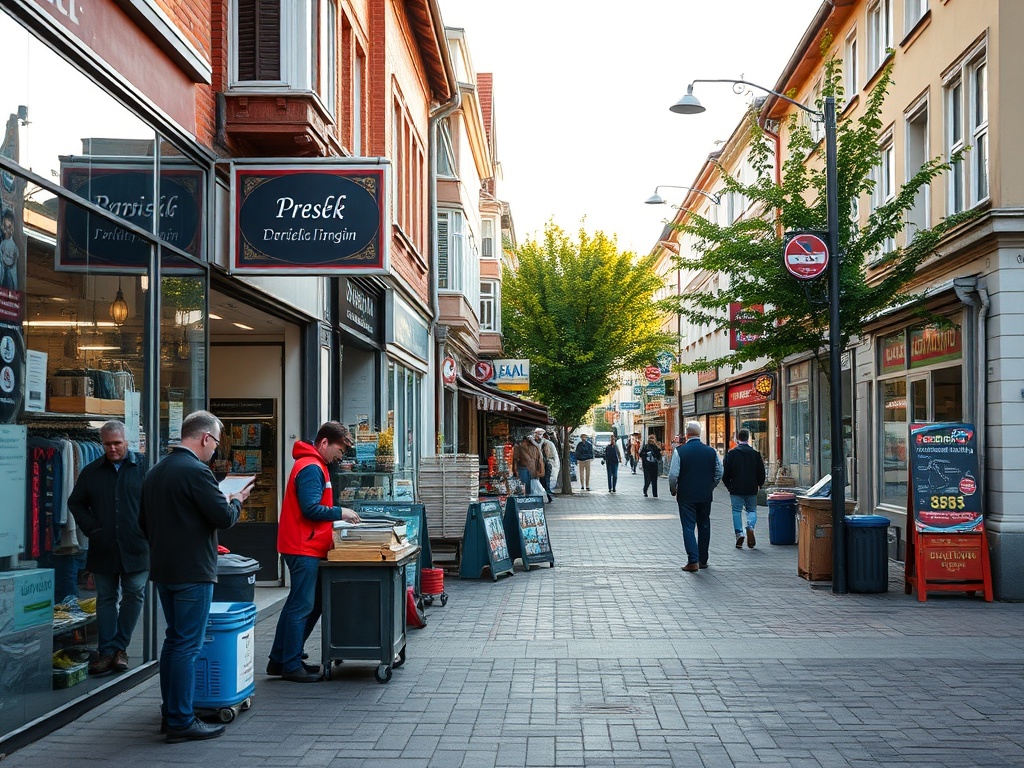 Mapa Sławna z zaznaczoną lokalizacją działki przy ulicy Dworcowej przeznaczonej do sprzedaży w przetargu.